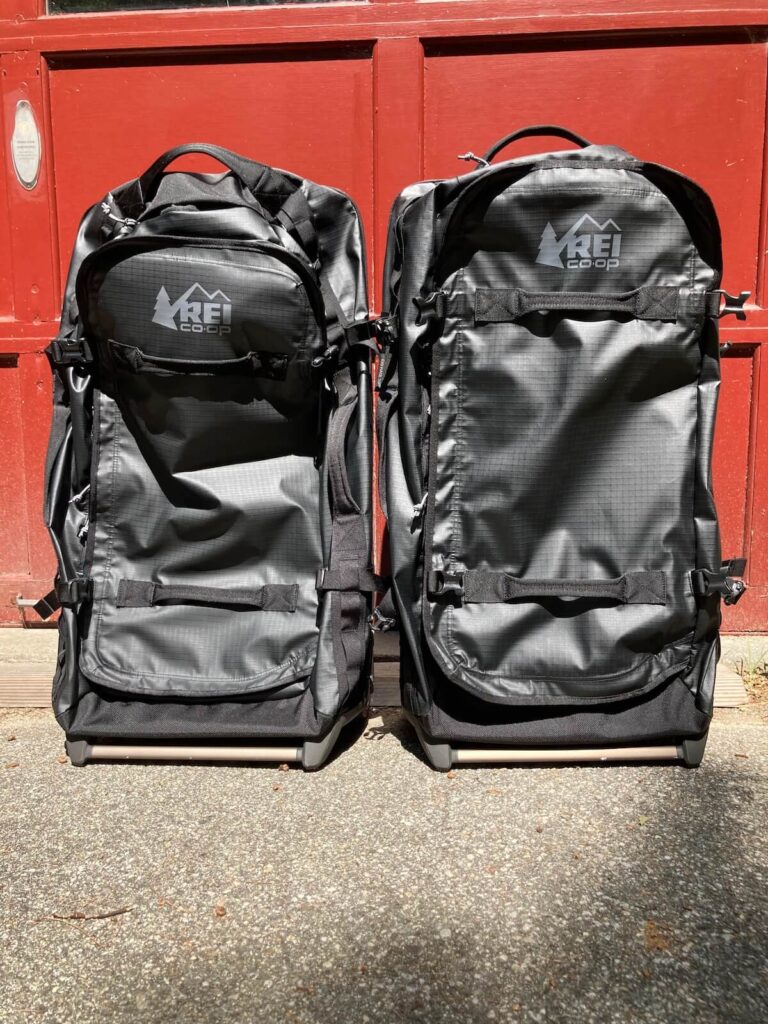 2 rolling duffle bags